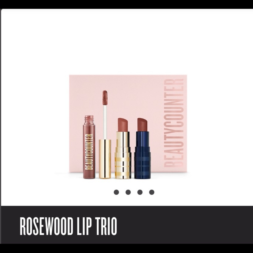 NIB Beautycounter Rosewood Lip Trio